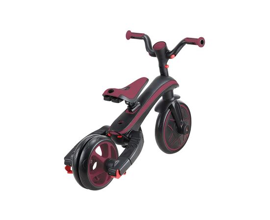 Детский велосипед Globber Explorer trike Foldable 4 в 1, бордовий (732-202-2), изображение 11