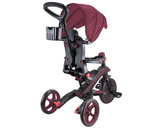 Детский велосипед Globber Explorer trike Foldable 4 в 1, бордовий (732-202-2), изображение 3