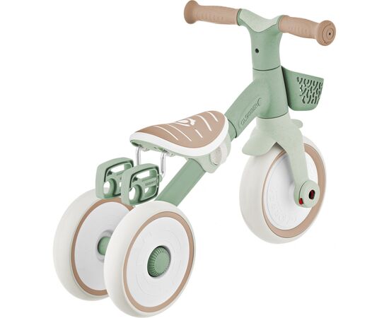 Детский велосипед Globber Learning trike plus 2 в 1 фісташковий (737-109), изображение 5