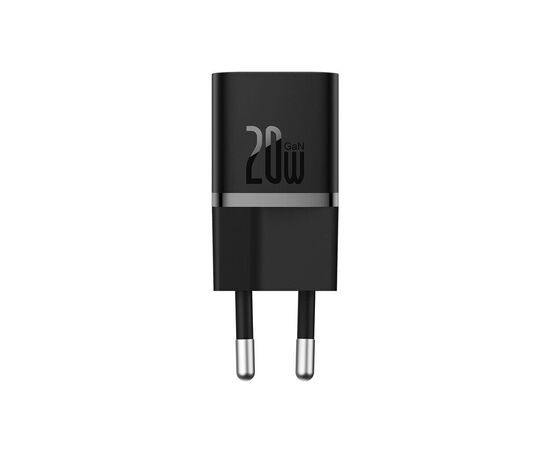 Зарядное устройство Baseus 1xUSB-C 20W GaN5 black (CCGN050101), изображение 3