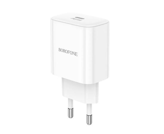 Зарядное устройство BOROFONE 1xUSB-C PD20W BA81A white (6941991108181)