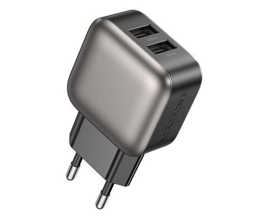Зарядное устройство BOROFONE 2xUSB BAS51A black (6941991116100)