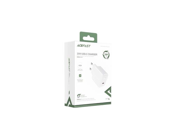 Зарядное устройство Acefast 1xUSB-C PD20W A1 white (6974316280040), изображение 2