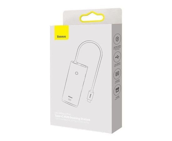 Переходник Baseus USB to 1xRJ45 100Mbps black (WKQX000001), изображение 7