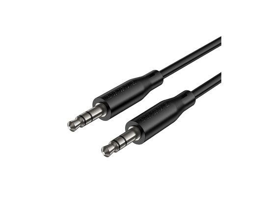 Кабель мультимедийный 3.5mm M to 3.5mm M 1.0m BL26 black BOROFONE (6941991122170), изображение 2