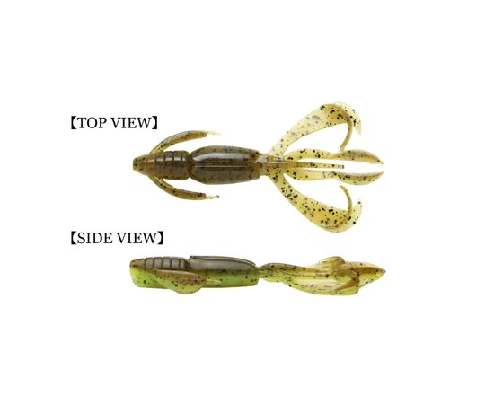 Силикон рыболовный Keitech Crazy Flapper 2" (8 шт/уп) EA15 grape chart red flk (1551.14.60), изображение 4