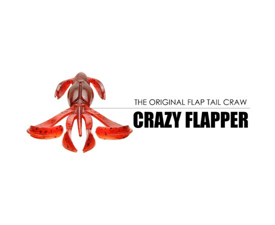 Силикон рыболовный Keitech Crazy Flapper 2" (8 шт/уп) EA18 mystic lime chart (1551.14.63), изображение 3