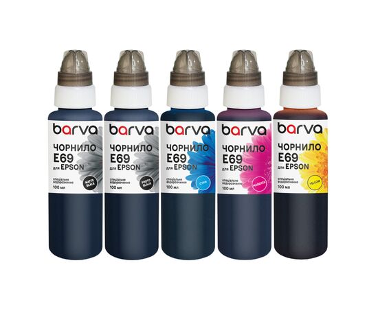 Чернила Barva Epson T69 5x100 мл, special, MB/PB/C/M/Y (E69-100-MP)