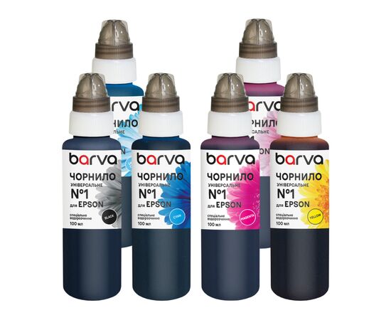 Чернила Barva Epson 1 6х100 мл, universal, BK/C/M/Y/LC/LM (EU1-100-2MP)