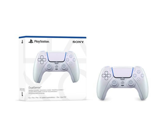 Геймпад Sony Playstation DualSense Bluetooth PS5 Chrome Pearl (1000050600), изображение 4