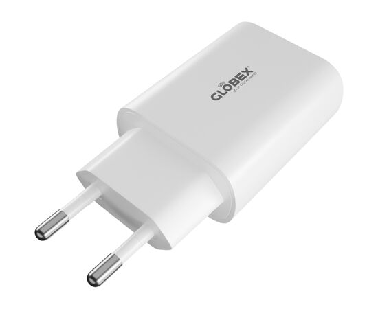 Зарядное устройство Globex USB-C 20W FastPower white (20WC1A), изображение 3