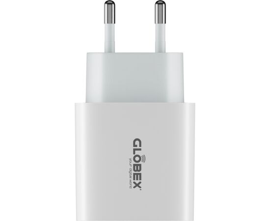 Зарядное устройство Globex USB-C 20W FastPower white (20WC5A), изображение 2