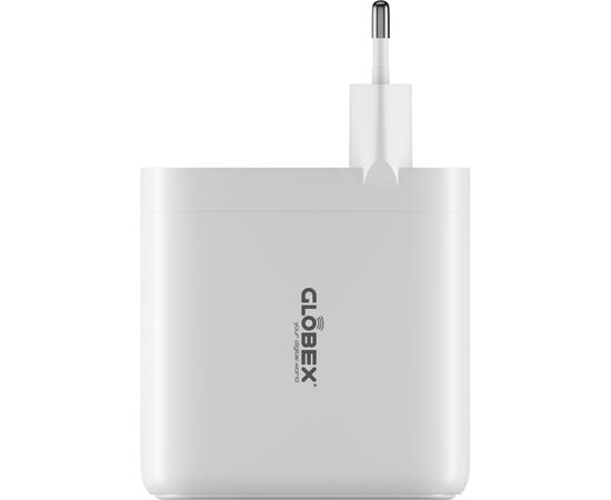 Зарядное устройство Globex GaN 1xUSB + 3xUSB-C 120W FastPower white (GaN120WA3C), изображение 2