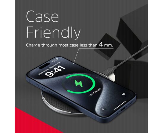 Зарядное устройство Energizer Qi 15W wireless WCP107 black (WCP107), изображение 10