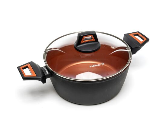 Кастрюля Hölmer кована з кришкою CR-1325-SBMCL Carrot 2,5 л (CR-1325-SBMCL Carrot), изображение 3