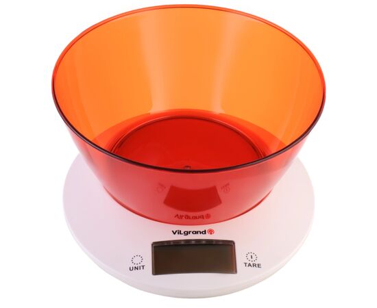 Весы кухонные Vilgrand VKS-533C red, изображение 2