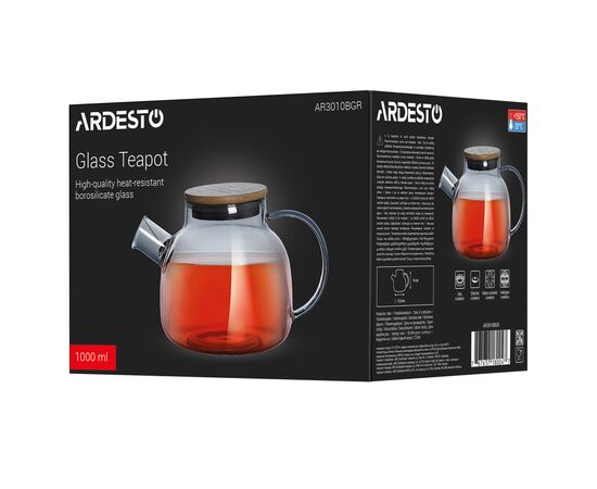 Заварник Ardesto Graphite 1000 мл (AR3010BGR), зображення 4