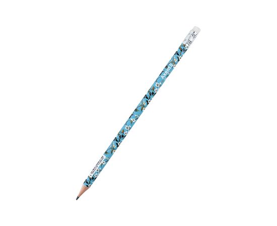 Карандаш графитный Axent Evening Light круглый, с резинкой, НВ (9009/36-17-A)