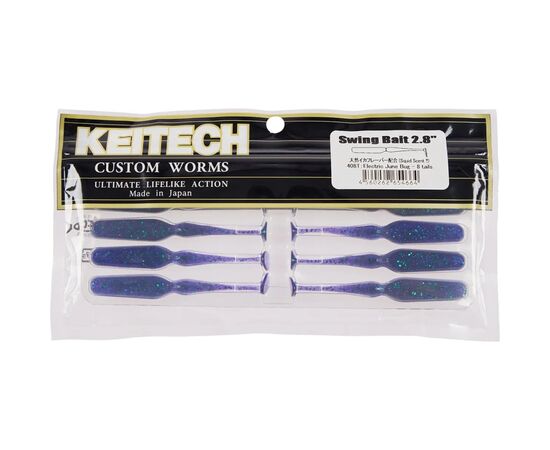Силикон рыболовный Keitech Swing Bait 2.8" (8 шт/уп) 408 Electric June Bug (1551.14.85), изображение 2