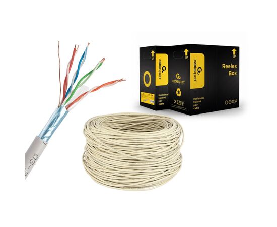 Кабель сетевой Cablexpert FTP 305м, cat 5e, CCA, AWG24, Patchkabel (FPC-5004E-L), изображение 2