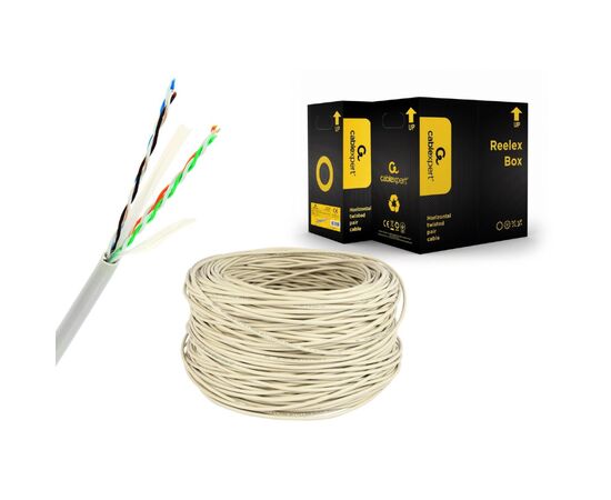 Кабель сетевой Cablexpert UTP 305м, cat 6, CCA, AWG24, Patchkabel (UPC-6004SE-L), изображение 2