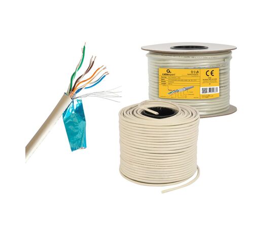 Кабель сетевой Cablexpert FTP 100м, cat 5e, CCA, AWG24, Patchkabel (FPC-5004E-L/100), изображение 2