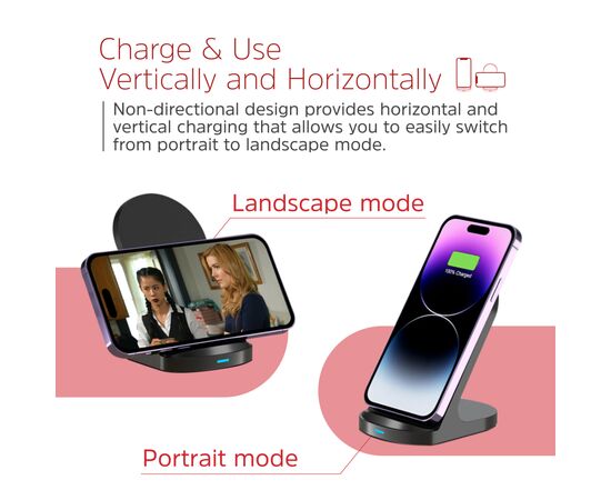 Зарядное устройство Energizer Qi 15W wireless WCP108 black (WCP108), изображение 11