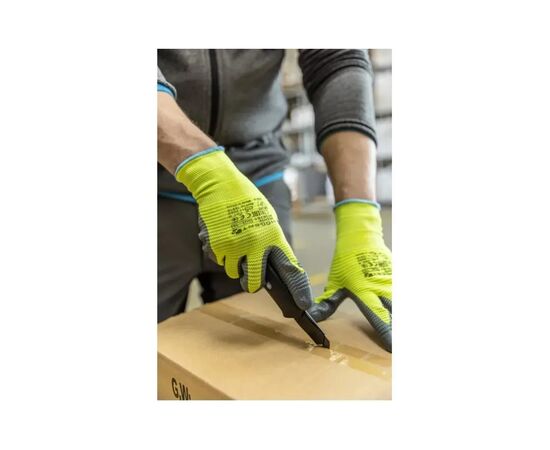 Защитные перчатки Hoegert VECHTE HT5K760-10 гофрированные с нитриловым покрытием зелени, 10 (HT5K760-10), изображение 3