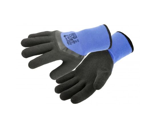 Защитные перчатки Hoegert ZICHER HT5K768-10 утепленные со вспененным латексом темно-синие, 10 (HT5K768-10)