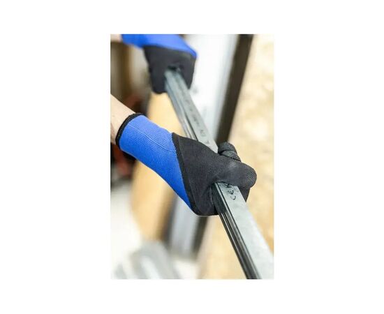 Защитные перчатки Hoegert ZICHER HT5K768-9 утепленные со вспененным латексом темно-синие, 9 (HT5K768-9), изображение 3