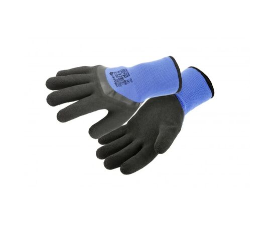 Защитные перчатки Hoegert ZICHER HT5K768-9 утепленные со вспененным латексом темно-синие, 9 (HT5K768-9)
