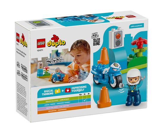 Конструктор LEGO DUPLO Town Синій поліцейський мотоцикл (10471), зображення 6