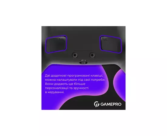 Геймпад GamePro GPS13B BT 5.3/USB/PC/iOS/Android/PS3/PS4 RGB Black (GPS13B), изображение 7