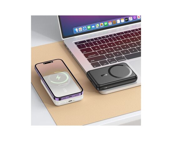 Батарея универсальная HOCO 10000mAh Grace PD/20W Magnetic Black (J141 / 714984), изображение 7