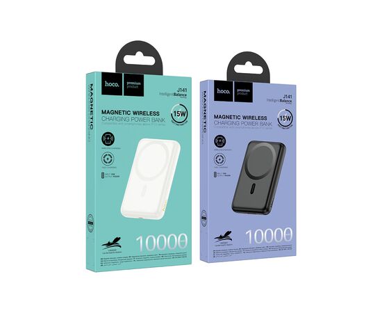 Батарея универсальная HOCO 10000mAh Grace PD/20W Magnetic White (J141 / 714985), изображение 8