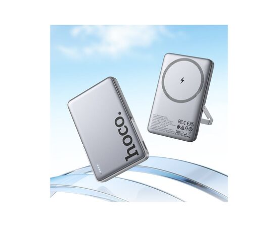 Батарея универсальная HOCO 5000mAh Sunlight PD/20W Magnetic Metal Grey (Q36 / 714986), изображение 7
