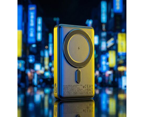 Батарея універсальна HOCO 5000mAh Title PD/20W Magnetic with stand + mini wallet Grey (Q46 / 714988), зображення 10