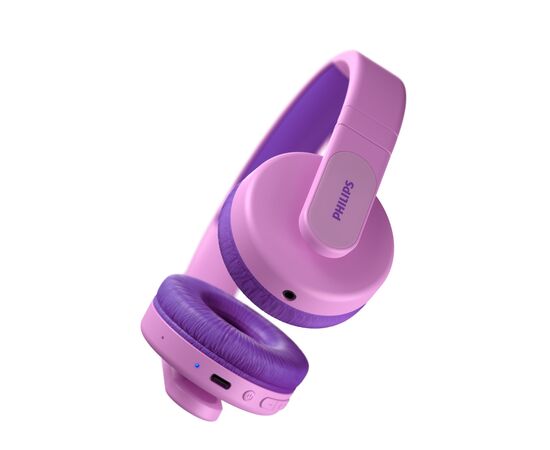 Наушники Philips Kids TAK4206 On-ear Colored light panels Wireless Pink (TAK4206PK/00), изображение 11