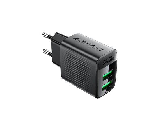 Зарядное устройство Acefast 2xUSB 12W A86 black (6974316283270), изображение 2