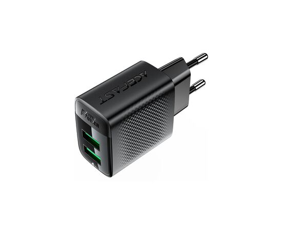 Зарядное устройство Acefast 2xUSB 12W A86 black (6974316283270), изображение 3