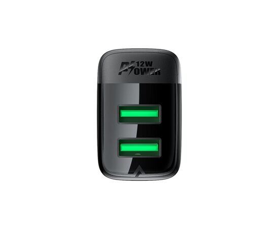 Зарядное устройство Acefast 2xUSB 12W A86 black (6974316283270), изображение 5