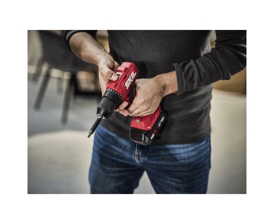 Шуруповерт Skil 3011 HA Li-Ion 20V, безщітковий ударний Li-Ion 20V, 2x2.0Ah, зарядний пристрій, кейс (DD1E3011HA), зображення 4