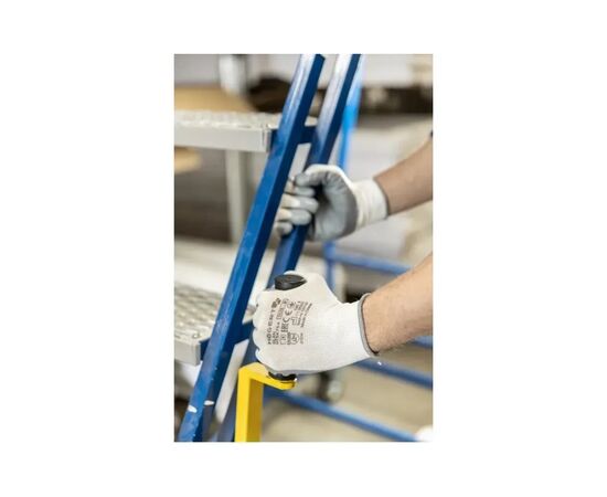 Защитные перчатки Hoegert GLAN HT5K754-11 с нитриловым покрытием светло-серые, 11 (HT5K754-11), изображение 2