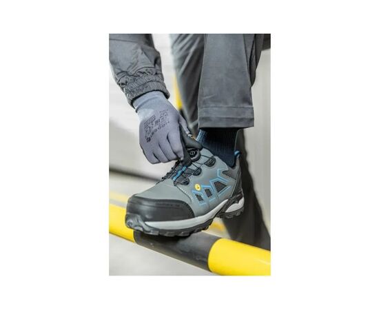 Защитные перчатки Hoegert BODE HT5K762-10 из нейлона/спандекса покрыты микропенным нитрилом темно-серые, 10 (HT5K762-10), изображение 4