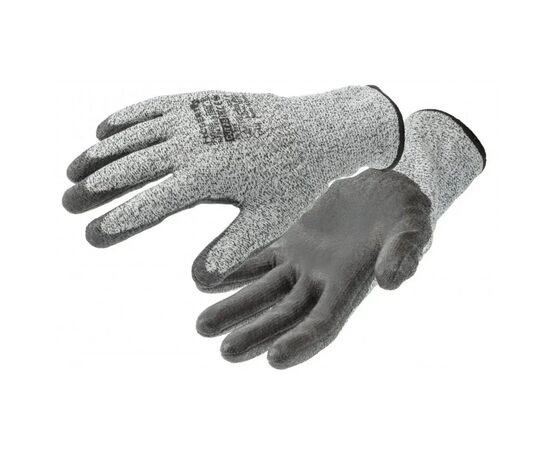 Захисні рукавиці Hoegert FUHSE HT5K763-10 протипорізні з поліуретановим покриттям світло-сірі, 10 (HT5K763-10)
