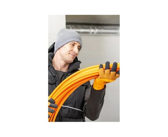 Защитные перчатки Hoegert LYCK HT5K769-9 утепленные со вспененным оранжевым латексом, 9 (HT5K769-9), изображение 4