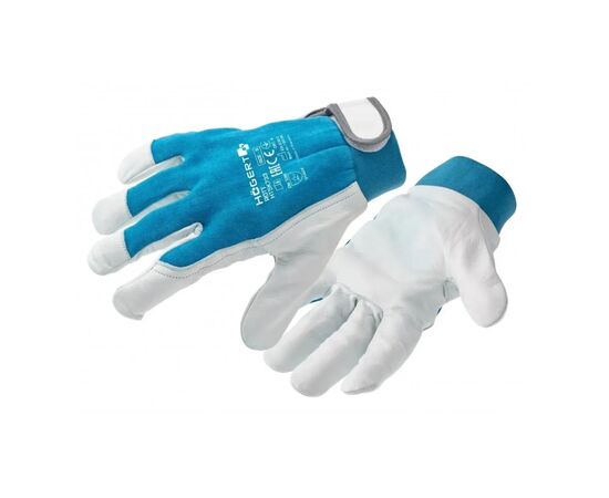 Захисні рукавиці Hoegert ROTT HT5K733-11 шкіряні сині, 11 (HT5K733-11)