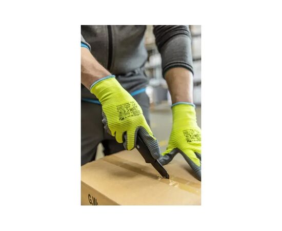 Защитные перчатки Hoegert VECHTE HT5K760-9 гофрированные с нитриловым покрытием зелени, 9 (HT5K760-9), изображение 3