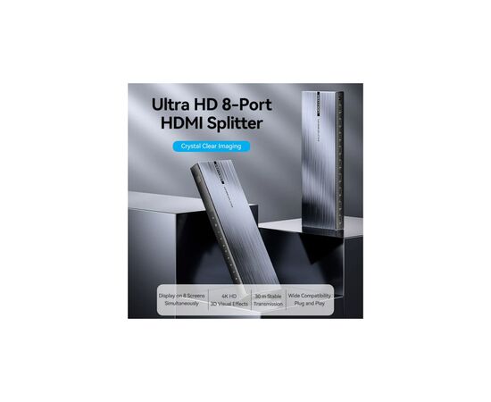 Сплиттер VENTION HDMI 1.4 UHD 4K 30Hz 3D, HDCP 1x8 ports (AKQB0-EU), изображение 7