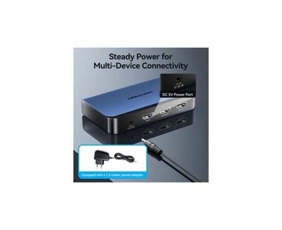 Сплиттер Vention HDMI 2.0 UHD 4K 60Hz 3D, HDCP 1in x 2out ports (AKEL0-EU), изображение 8